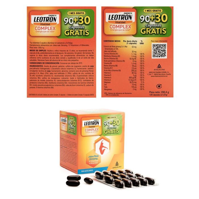 Leotron Leotron Complex 90 C + 30 C Gratis Complemento Alimenticio