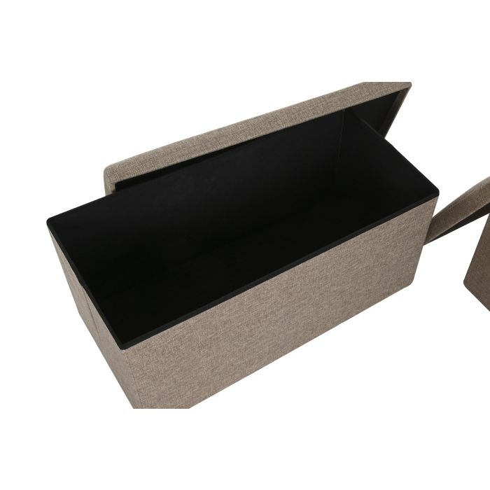 Caja Basicos DKD Home Decor Beige 38 x 38 x 76 cm (4 Unidades) 2 Caja Basicos DKD Home Decor Beige 38 x 38 x 76 cm (4 Unidades) 2