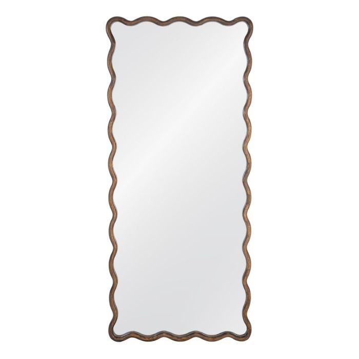 Espejo Marrón Oscuro Madera Paulonia 80 X 3 X 180 cm