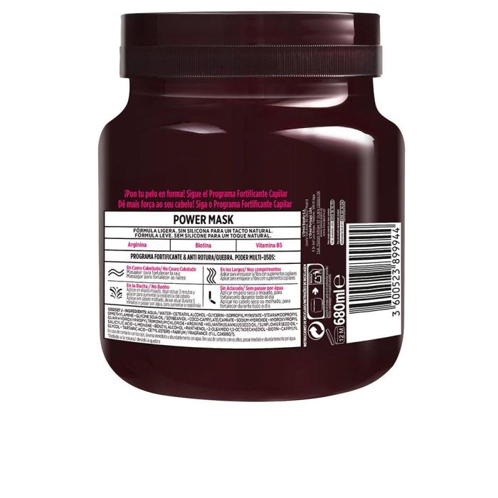 L'Oréal Paris Elvive Full Resist Power Mask Mascarilla Fortalecedora para Cabello Débil y Quebradizo, 680 ml 1