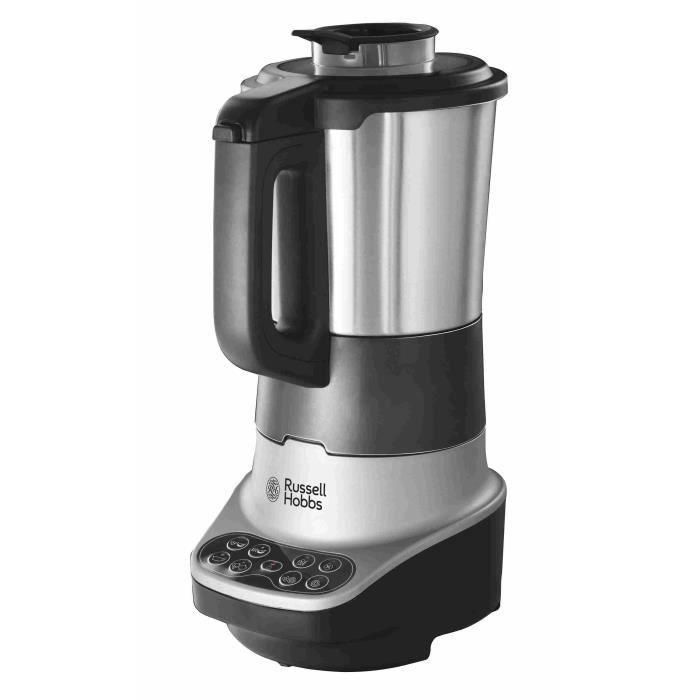 Russell Hobbs Classics 21480-56 Batidora Térmica 2en1 Sopa y Batidos 800W 1.75L 8 Programas Acero Inoxidable Negro