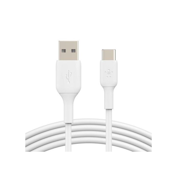 Cable USB A a USB-C Belkin CAB001BT2MWH Blanco 2 m 4 Cable USB A a USB-C Belkin CAB001BT2MWH Blanco 2 m 4