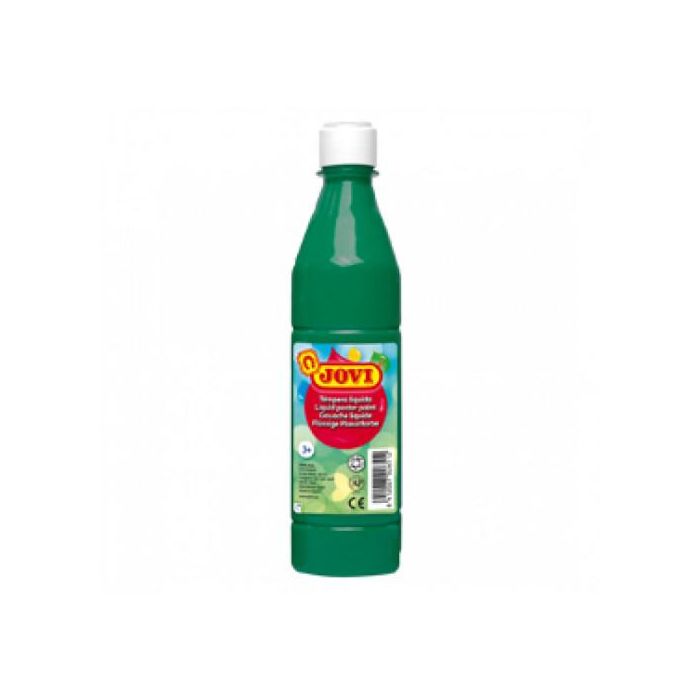 Jovi Témpera Líquida School Verde Oscuro Botella De 500 mL