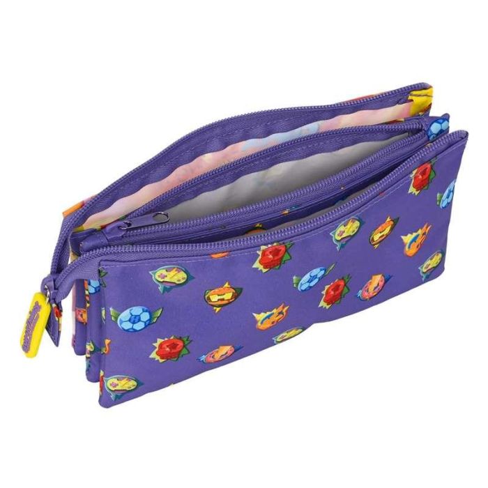 Portatodo Triple SuperThings Guardians of Kazoom Morado Amarillo (22 x 12 x 3 cm) 2 Portatodo Triple SuperThings Guardians of Kazoom Morado Amarillo (22 x 12 x 3 cm) 2