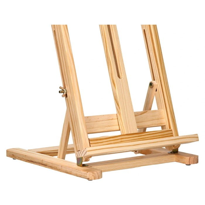 Liderpapel Caballete de sobremesa para pintor de madera FSC, 80x27,5x30 cm 3