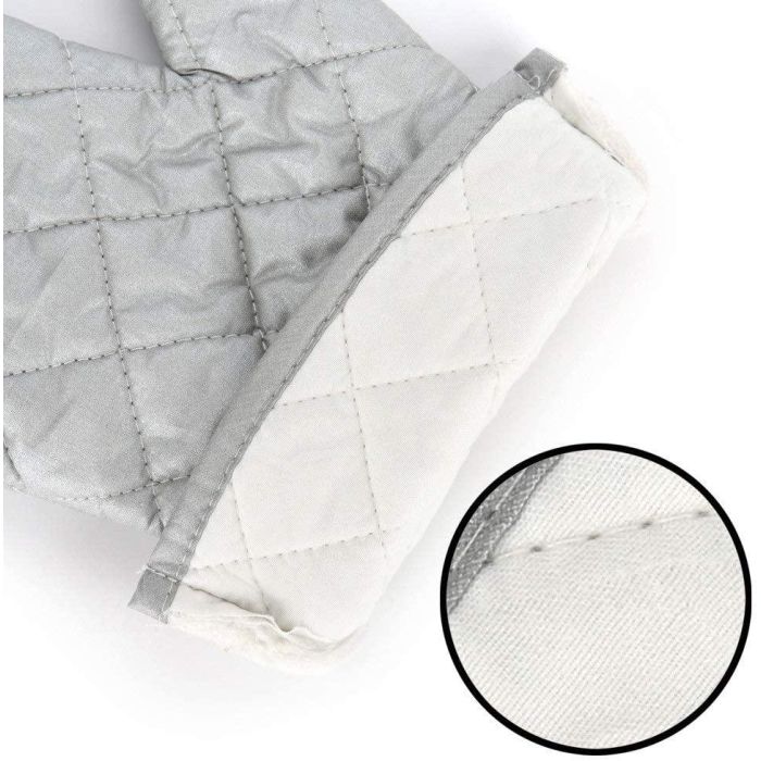 Set de 2 manoplas de cocina Silver - Quttin (24 Cajas) 8 Set de 2 manoplas de cocina Silver - Quttin (24 Cajas) 8