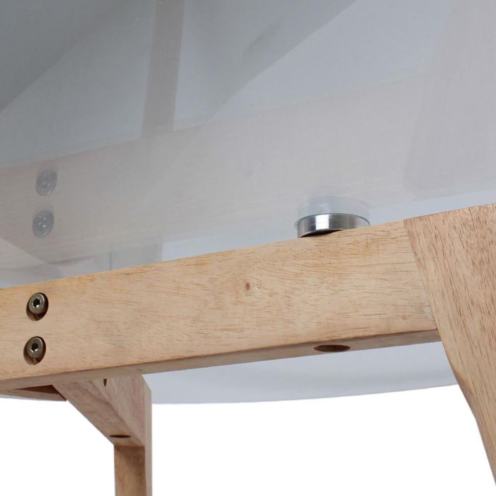 Home Deco Factory Mesa Redonda Cristal d.80 cm h.45 cm Mesa Baja para Salón o Comedor 3