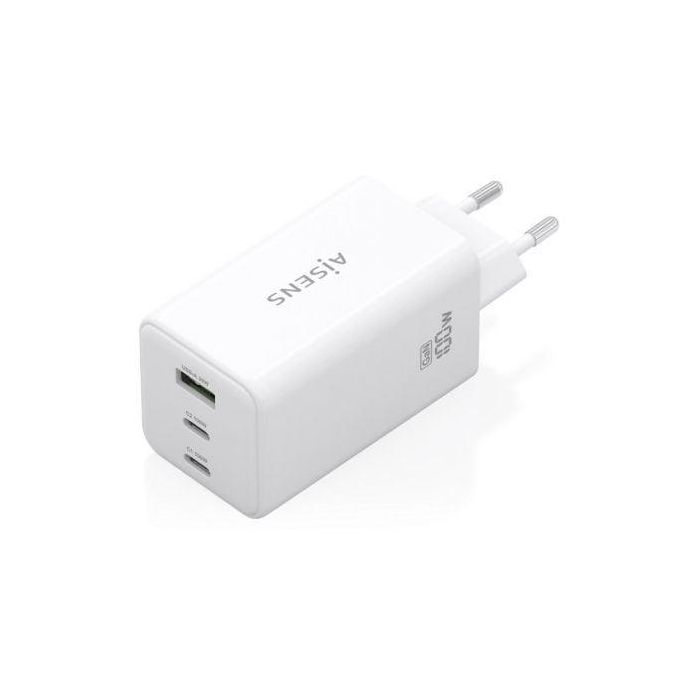 Cargador de Pared GaN Aisens ASCH-100W3P051-W/ 2xUSB Tipo-C/ 1xUSB/ 100W 1