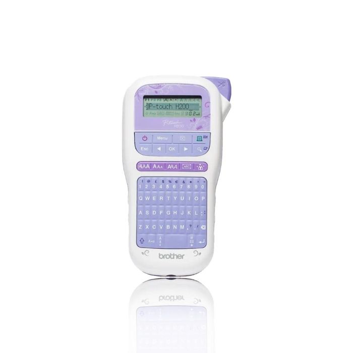 Brother Pt-H200 Rotuladora Electrónica de Mano, Teclado QWERTY, Diseño Ergonómico, Color Lavanda y Blanco Brother Pt-H200 Rotuladora Electrónica de Mano, Teclado QWERTY, Diseño Ergonómico, Color Lavanda y Blanco