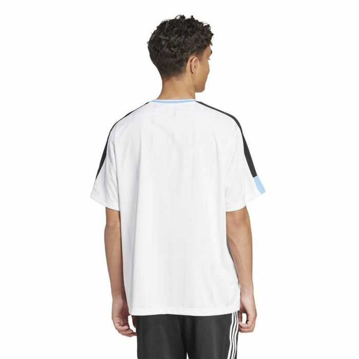 Camiseta de Manga Corta Hombre Adidas Tiro Nations Blanco 3