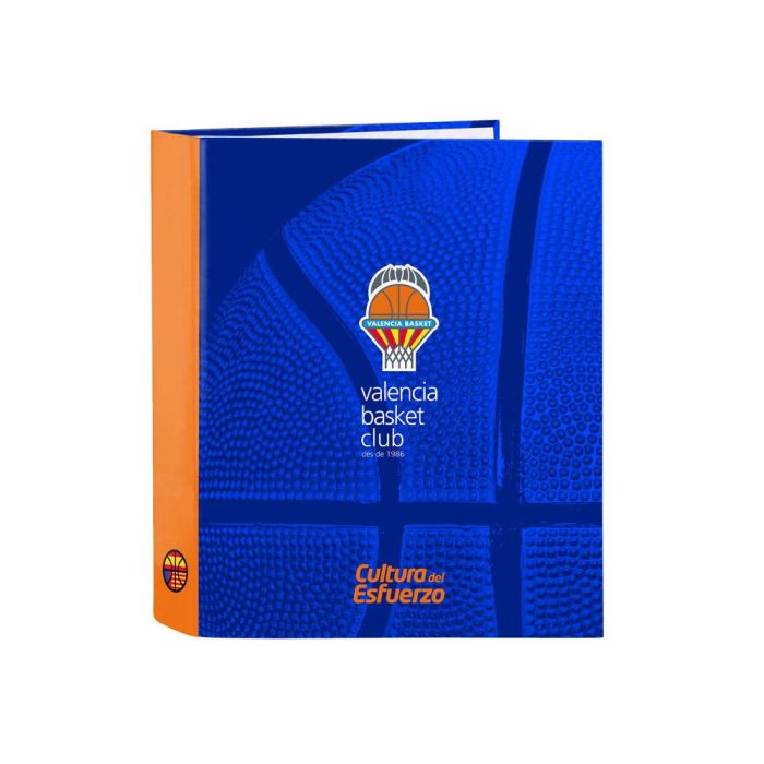 Carpeta Safta Carton Folio 4 Anillas Mixtas 40 mm Valencia Basket Club 270x60x330 mm