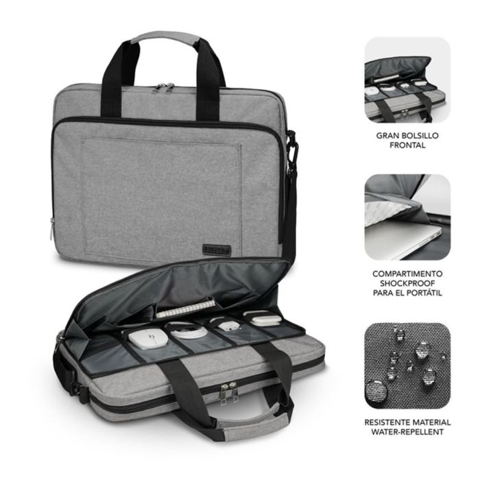 SUBBLIM Maletín Ordenador Air Padding Laptop bag 13,3-14" Grey 1 SUBBLIM Maletín Ordenador Air Padding Laptop bag 13,3-14" Grey 1