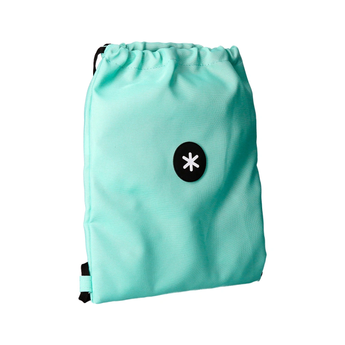 Antartik Mochila Saco Plano con Bolsillo Interior con Cremallera, Verde Menta, 350x400 mm 1 Antartik Mochila Saco Plano con Bolsillo Interior con Cremallera, Verde Menta, 350x400 mm 1