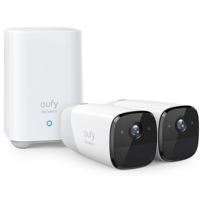 EUFY EufyCam 2 Pro (2+1) Cámara Vigilancia IP 2K, Interior y Exterior IP67, 365 Días Batería, Compatible HomeKit/Alexa/Google, Sin Tarifa Mensual, Pack 2 Cámaras