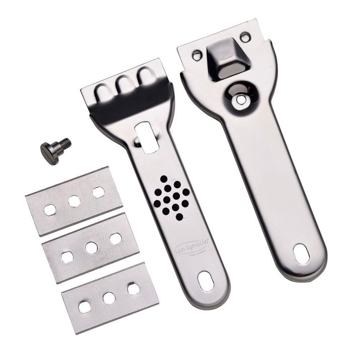 Rascador para vitrocerámica de acero inoxidable 13,4 x 4,5 cm 3 Rascador para vitrocerámica de acero inoxidable 13,4 x 4,5 cm 3