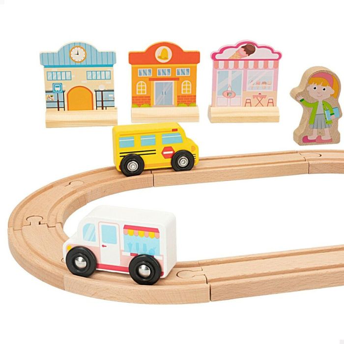 Tren con Circuito Woomax 6 Unidades 39 x 1 x 26 cm 2