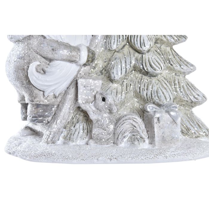 Figura Navidad Tradicional DKD Home Decor Rojo Gris 10 x 18 x 15 cm (2 Unidades) 3