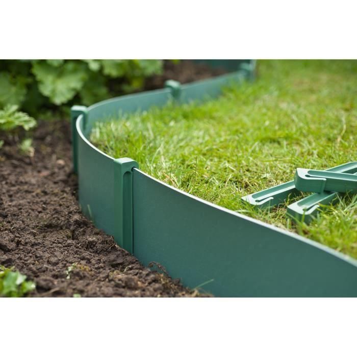 NATURALEZA Bolsa de 10 anclajes de polipropileno para bordes de jardín - H 26.7 x 1.9 x 1.8 cm - Verde 4 NATURALEZA Bolsa de 10 anclajes de polipropileno para bordes de jardín - H 26.7 x 1.9 x 1.8 cm - Verde 4