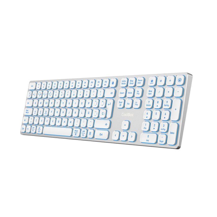 Coolbox Teclado Inalambrico Retroiluminado Moonlight Key B431 Bluetooth 5.1 + RF 2.4GHz Aluminio 14