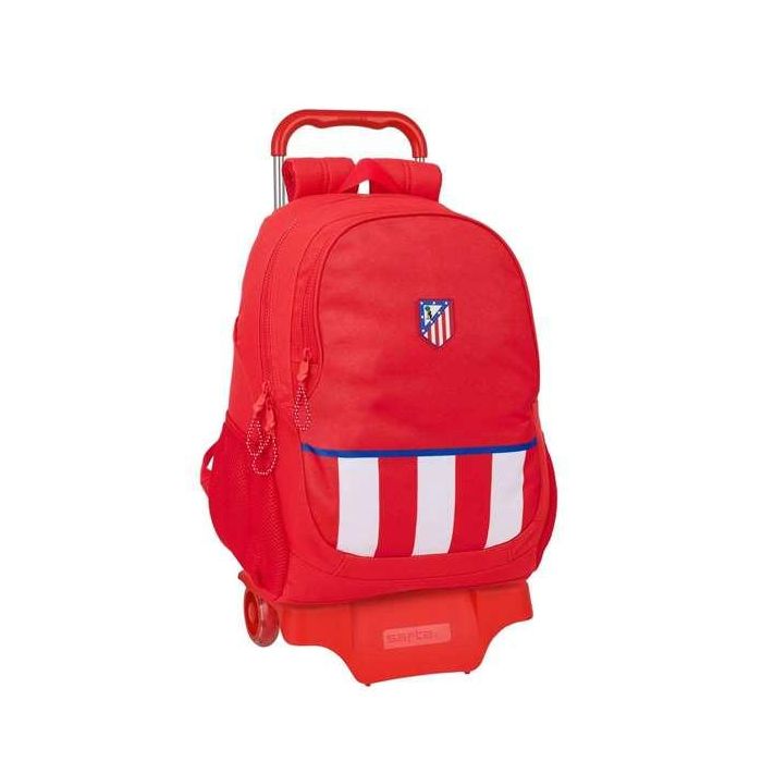 Mochila Escolar con Ruedas Atlético Madrid Rojo 32 x 44 x 16 cm 3