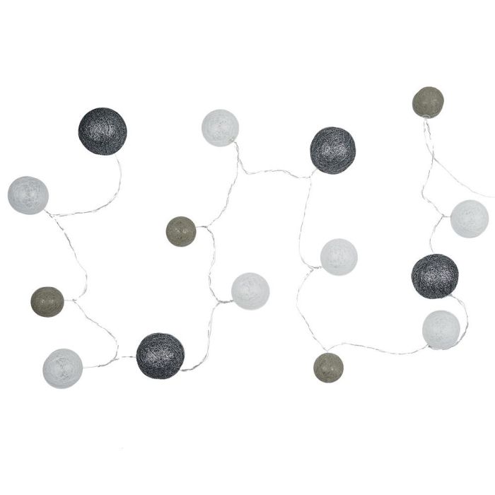 Home Deco Factory Guirnalda de Luz 15 LED USB Gris 2700K Longitud 150cm 2