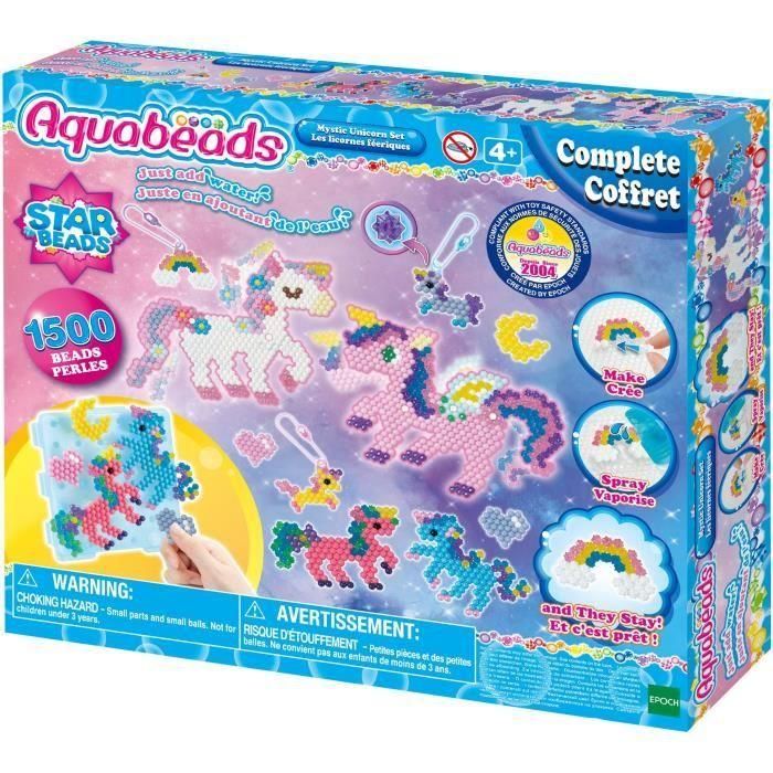 Aquabeads 31944 Set de Abalorios para Crear Unicornios, más de 1500 Piezas y 24 Colores, Llaveros (+4 años) 2 Aquabeads 31944 Set de Abalorios para Crear Unicornios, más de 1500 Piezas y 24 Colores, Llaveros (+4 años) 2