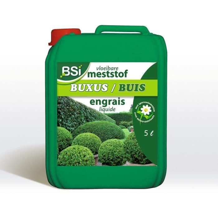 BSI - Fertilizante mineral para boj - Para especies de boj - Oligoelementos solubles en agua - 5L 1