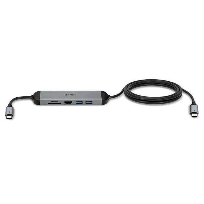 Lindy DST-Micro 140, USB-C Laptop Micro Docking Station with 4K Support and 1.4m 60W Charging Cable 3 Lindy DST-Micro 140, USB-C Laptop Micro Docking Station with 4K Support and 1.4m 60W Charging Cable 3
