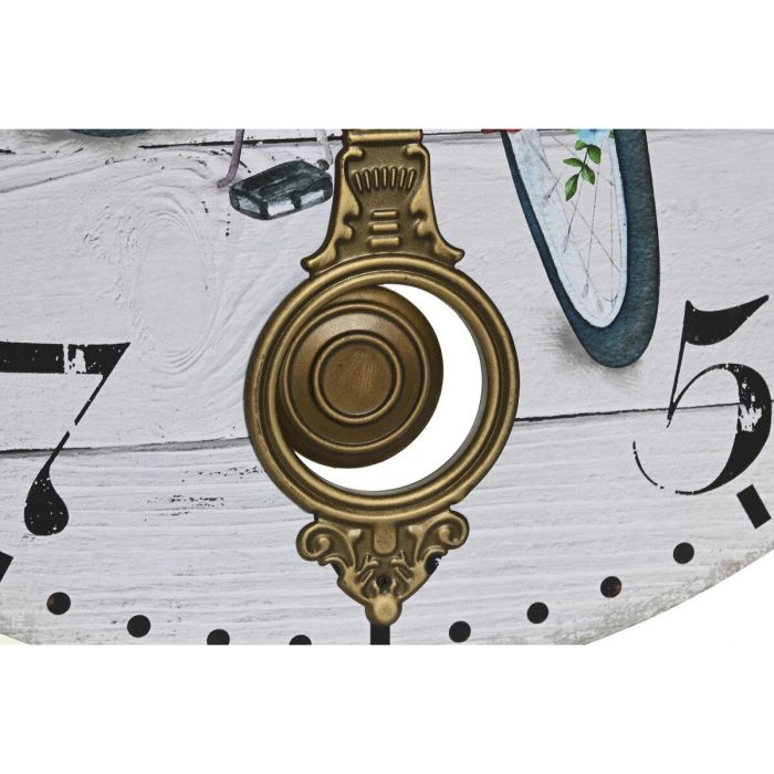Reloj Pared Shabby DKD Home Decor Multicolor 8 x 58 x 58 cm (2 Unidades) 1 Reloj Pared Shabby DKD Home Decor Multicolor 8 x 58 x 58 cm (2 Unidades) 1
