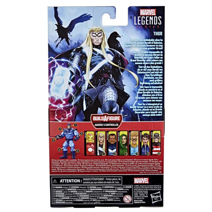 Hasbro Marvel Legends Thor - Figura articulada de 15 cm con accesorios y parte de Build-A-Figure 5