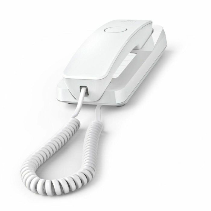 Gigaset Desk 200 Teléfono analógico Blanco, S30054-H6539-R602, Terminal con conexión por cable, 1 entrada en lista de direcciones