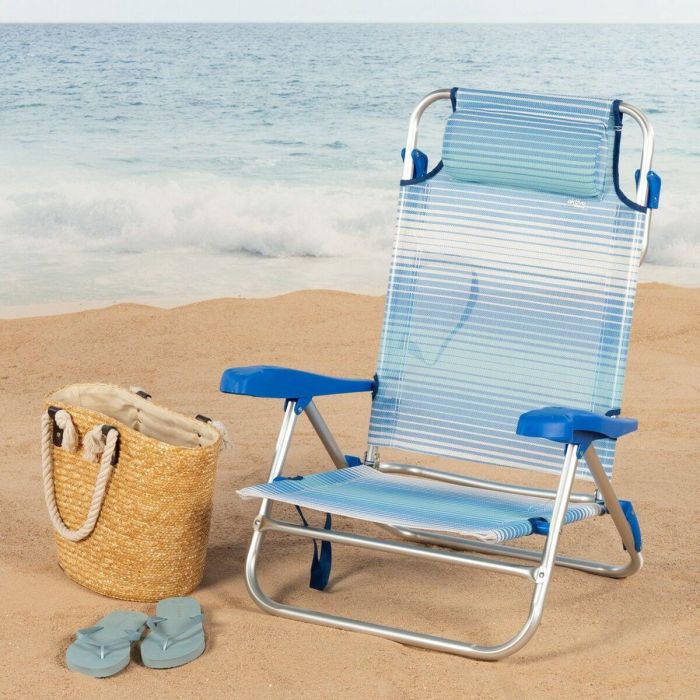 Silla de Playa Aktive 47 x 82 x 49 cm (2 Unidades) 5 Silla de Playa Aktive 47 x 82 x 49 cm (2 Unidades) 5