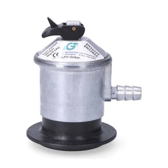 Edragas Regulador de gas doméstico a235it, homologado EN16129, EN12864, 30mbar, 2kg/h LPG 0 Edragas Regulador de gas doméstico a235it, homologado EN16129, EN12864, 30mbar, 2kg/h LPG 0