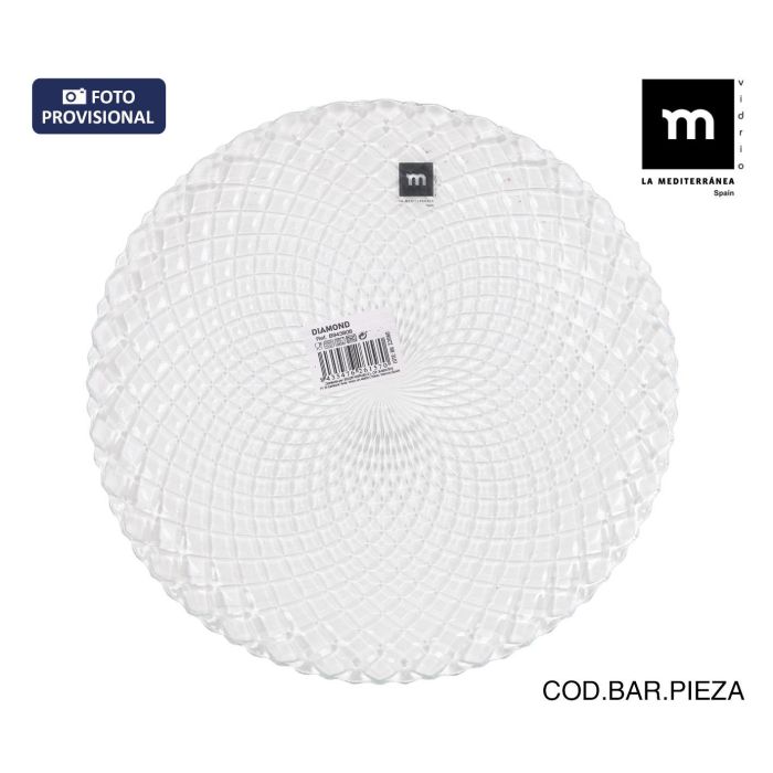 Inde Fuente Redonda Diamond de 31 cm – Colección Diamond, Vajilla Moderna y Elegante para Mesa o Buffet (12 Unidades)