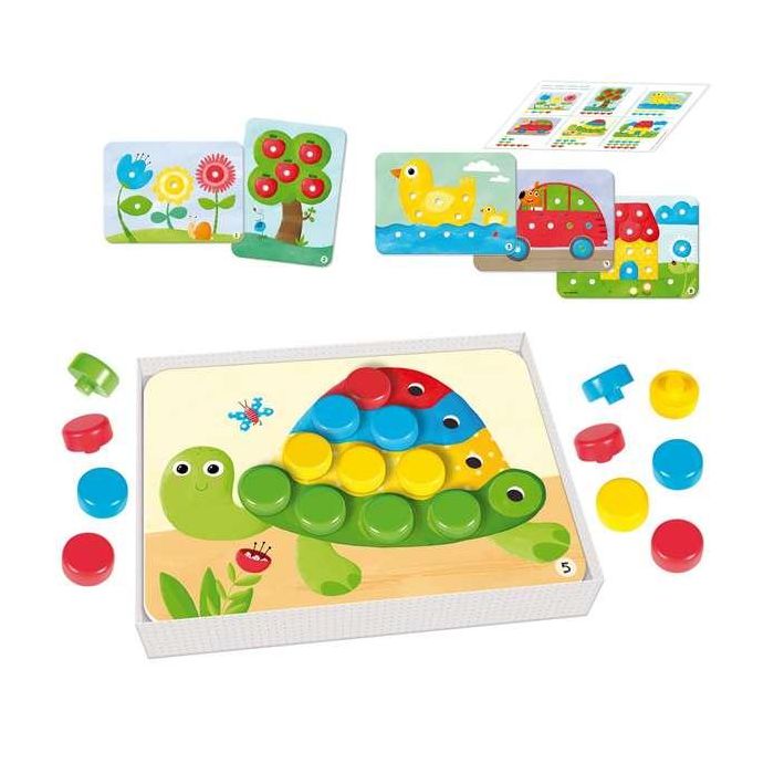 Juego educativo mosaico baby color de madera goula 26 piezas 30x22x5 cm 1 Juego educativo mosaico baby color de madera goula 26 piezas 30x22x5 cm 1
