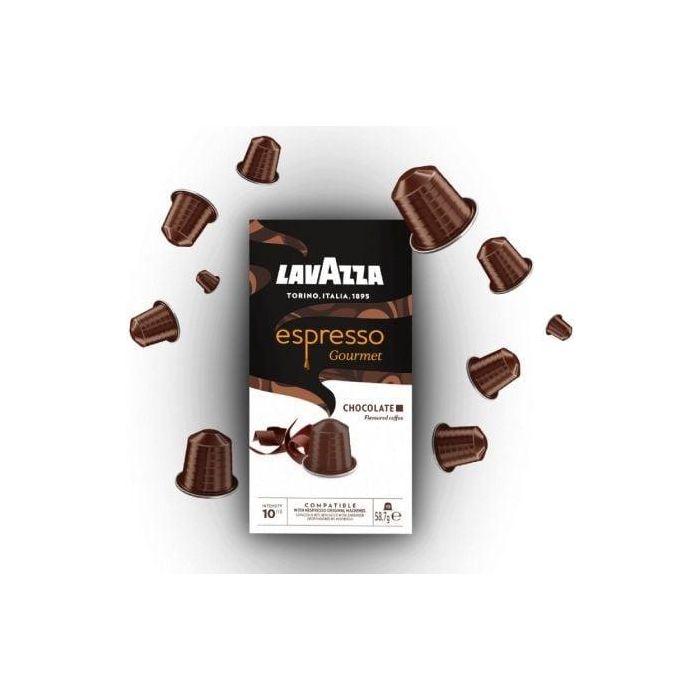 Cápsula Lavazza Espresso Gourmet Chocolate para cafeteras Nespresso/ Caja de 10 2 Cápsula Lavazza Espresso Gourmet Chocolate para cafeteras Nespresso/ Caja de 10 2