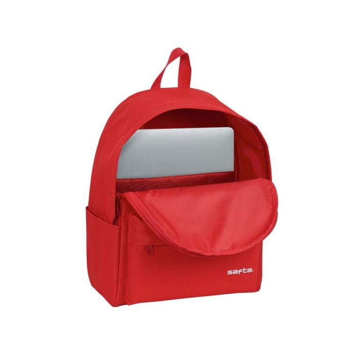 Cartera Escolar Safta Day Pack Ordenador 14,1-' Basic Rojo 310x160x400 mm 4