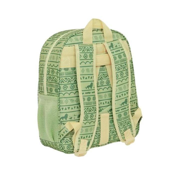 Mochila Escolar Mufasa Verde Beige 32 x 38 x 12 cm 1