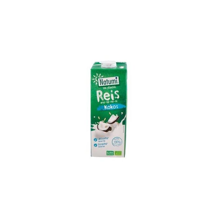 NATUMI Bebida Vegetal de Arroz y Coco 1Lt. Bio, Vegan, Sin Lactosa