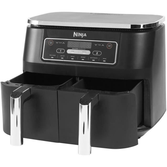 Freidora De Aire 6 En 1 Con Compartimento Doble Ninja Foodi 7.6L NINJA AF300EU 2