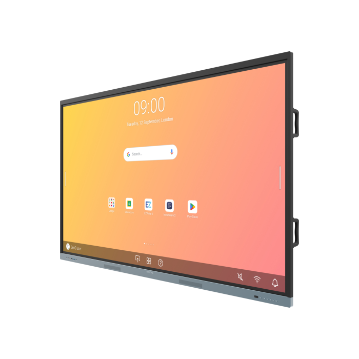 BenQ Pantalla Interactiva RE8604 (9H.F9GTK.DE4) 86" LED Android 13.0, 8GB RAM, 32GB, 350NITS, Altavoz 16Wx2, Soporte de Pared Incluido