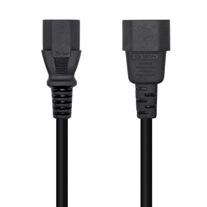 AISENS - CABLE ALIMENTACIoN CPU, C13/H-C14/M, NEGRO, 3.0M