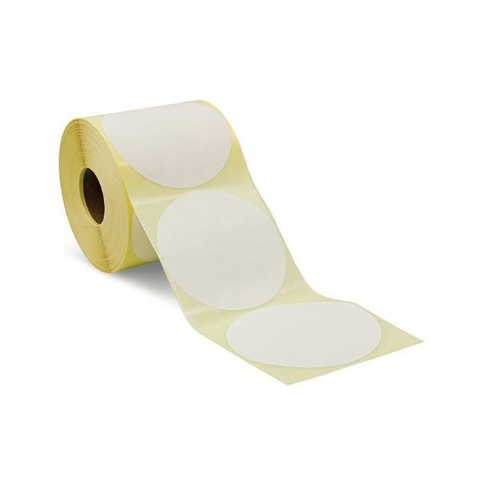 Capture Round label, Core 40mm, Diameter 100Ø, Roll diameter 127mm, Thermal transfer, Uncoated, No perforartion Compatible with Zebra GX430t, 800 labels per roll, 24 rolls per box.