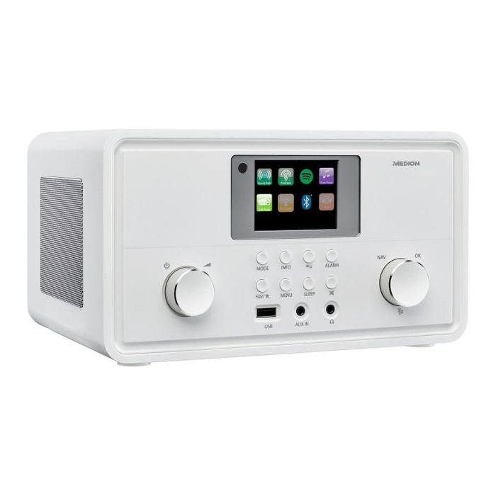 Medion Radio por Internet MED1717434079310 DAB Bluetooth 2 x 10 W RMS Blanco 12