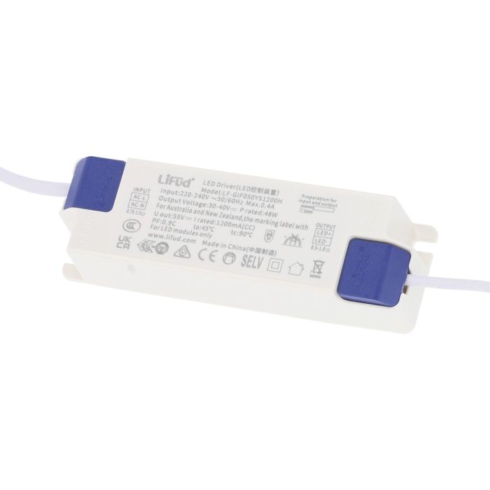 Panel LED 50W 5000Lm 4000ºK 120X30Cm 40.000H Driver Lifud UGR17 [HOPBD30120LIUGR17-W] 5