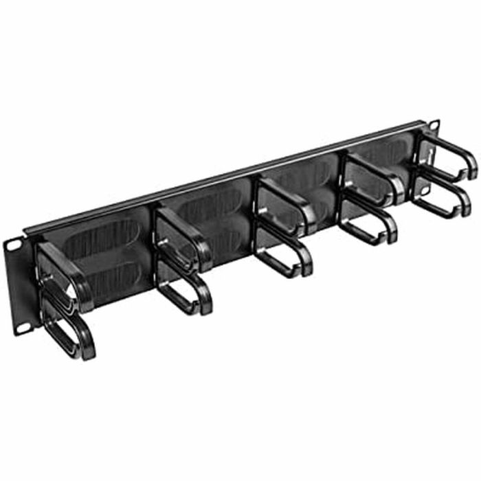ORGANIZADOR DE CABLES LANBERG AK-1204-B - 19"/48.26CM - PANEL CEPILLADO - 5 SOPORTES DE PLÁSTICO TIPO B - 2U - NEGRO 3 ORGANIZADOR DE CABLES LANBERG AK-1204-B - 19"/48.26CM - PANEL CEPILLADO - 5 SOPORTES DE PLÁSTICO TIPO B - 2U - NEGRO 3