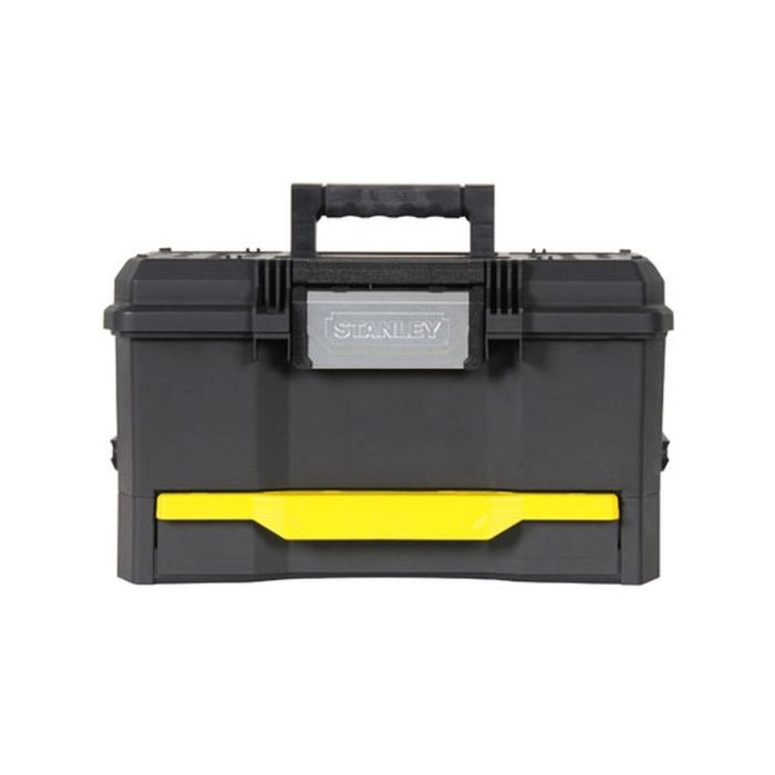 Stanley Caja de herramientas 48 cm, pestillo táctil Touchlatch para una mano, cajón profundo y bandeja, polipropileno 8 Stanley Caja de herramientas 48 cm, pestillo táctil Touchlatch para una mano, cajón profundo y bandeja, polipropileno 8