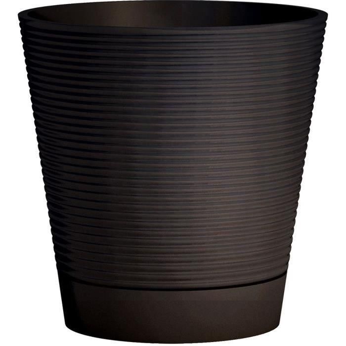 Maceta de reserva de agua - GARDEN ID - Green Care Sense Negro-Antracita 40 cm - Garantía 10 años - 100% reciclado Maceta de reserva de agua - GARDEN ID - Green Care Sense Negro-Antracita 40 cm - Garantía 10 años - 100% reciclado