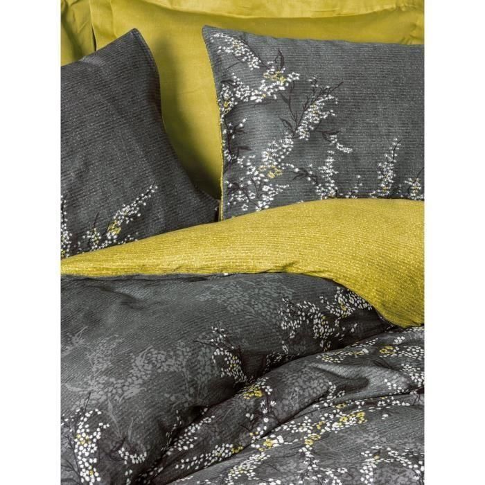 Juego de cama - 1 funda nórdica 220 x 240 cm + 2 fundas de almohada 60 x 60 cm - 100% algodón satén - Antracita 1 Juego de cama - 1 funda nórdica 220 x 240 cm + 2 fundas de almohada 60 x 60 cm - 100% algodón satén - Antracita 1