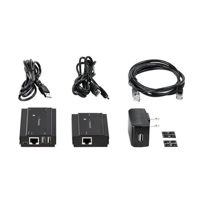 StarTech.com Hub Extensor USB 2.0 de 4 Puertos a 100m por RJ45 Ethernet Cat5e/Cat6 6